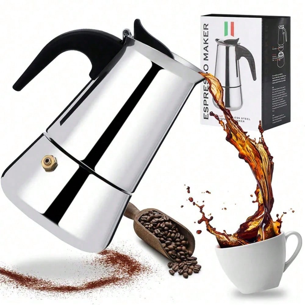 Coffee Equipment Wholesale - 12Cupเครื่องชงกาแฟสแตนเลสEspresso Maker 600ML Moka Pot Espresso