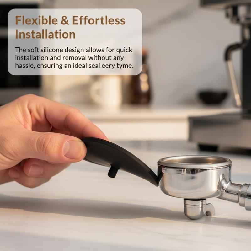 Blind Filter Disc - เครื่องมือล้างกรองกาแฟแบบ Portafilter ขนาด 51/58 มม. แผ่นกรองซิลิโคนแบบ