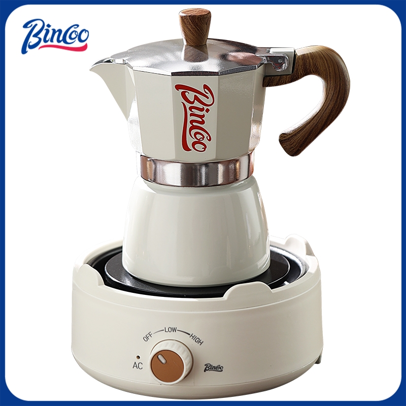 Coffee Equipment Wholesale - เครื่องชงกาแฟมอคค่าพ็อตและเตาไฟฟ้า Bincoo ดีไซน์กะทัดรัดสำหรับพื้นที่ขนาดเล็ก เพื่อการชงกาแฟสไตล์อิตาเลียนที่เข้มข้น
