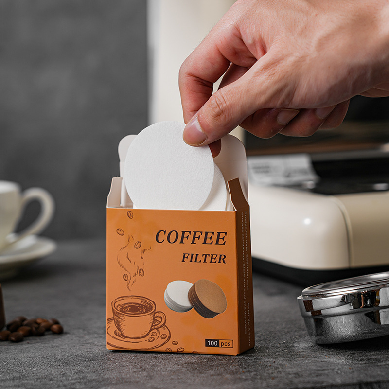 Coffee Equipment Wholesale - ชุดกระดาษกรองกาแฟทรงกลม 100 ชิ้น ขนาด 51 มม./53