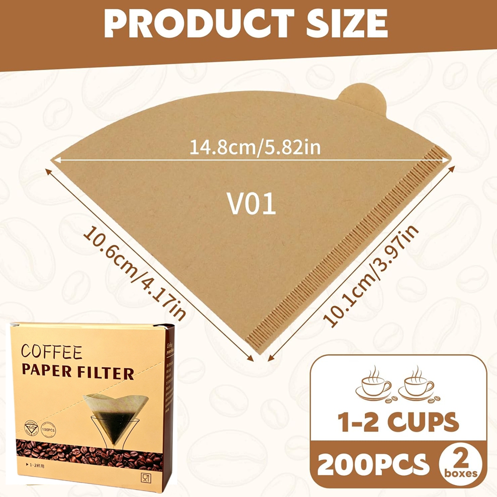 กรองกาแฟแบบกรวย 200 ชิ้น # กระ - Coffee Equipment Espresso บทวิจารณ์และราคา