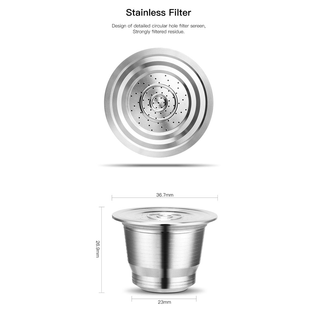 Nespresso แคปซูลกาแฟแบบใช้ซ้ํา - Coffee Equipment Wholesale บทวิจารณ์และราคา