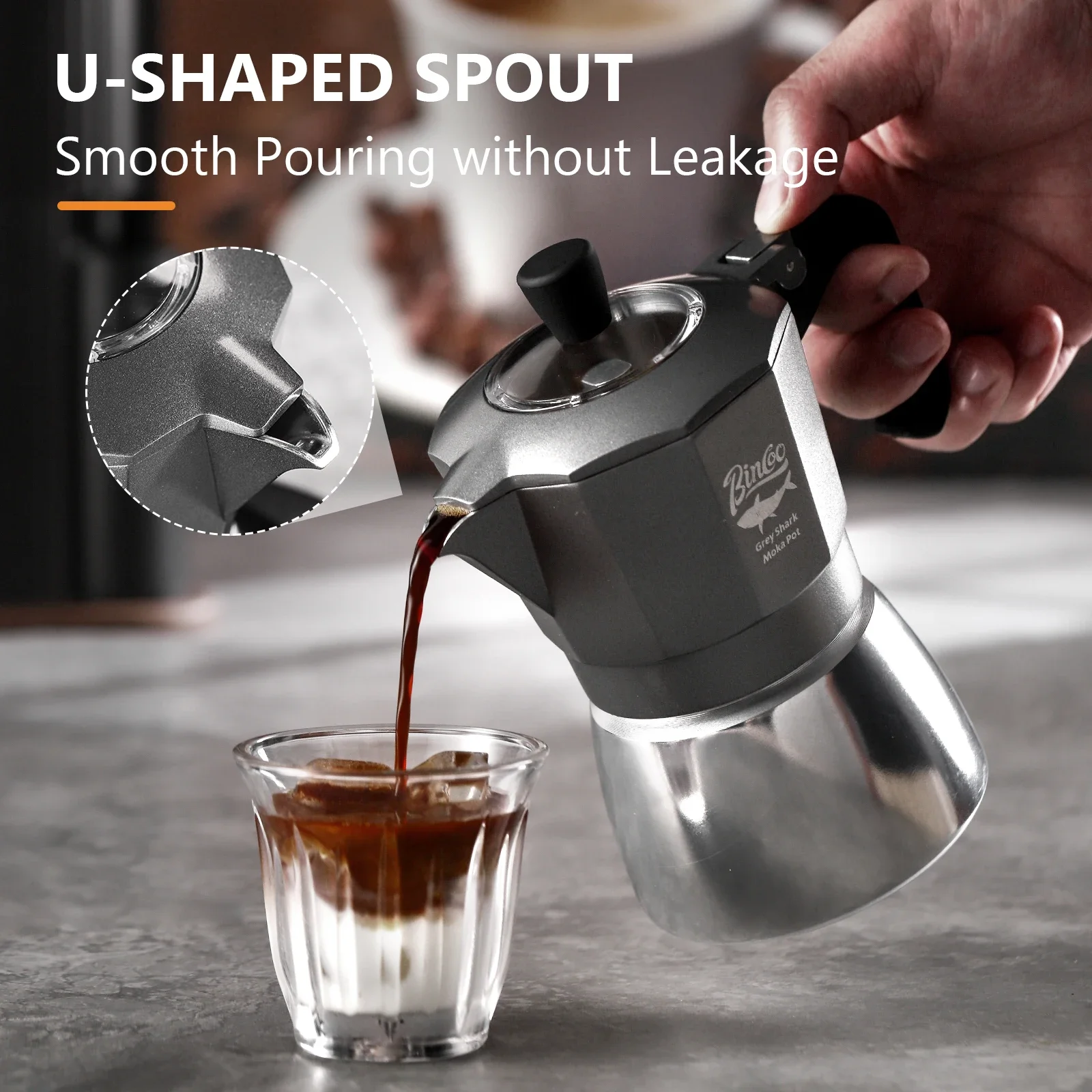 หม้อกาแฟโมก้าพอต Bincoo 2 ถ้วย - Coffee Equipment Wholesale บทวิจารณ์และราคา